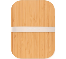 Skleněná krabička na oběd s bambusovým víkem